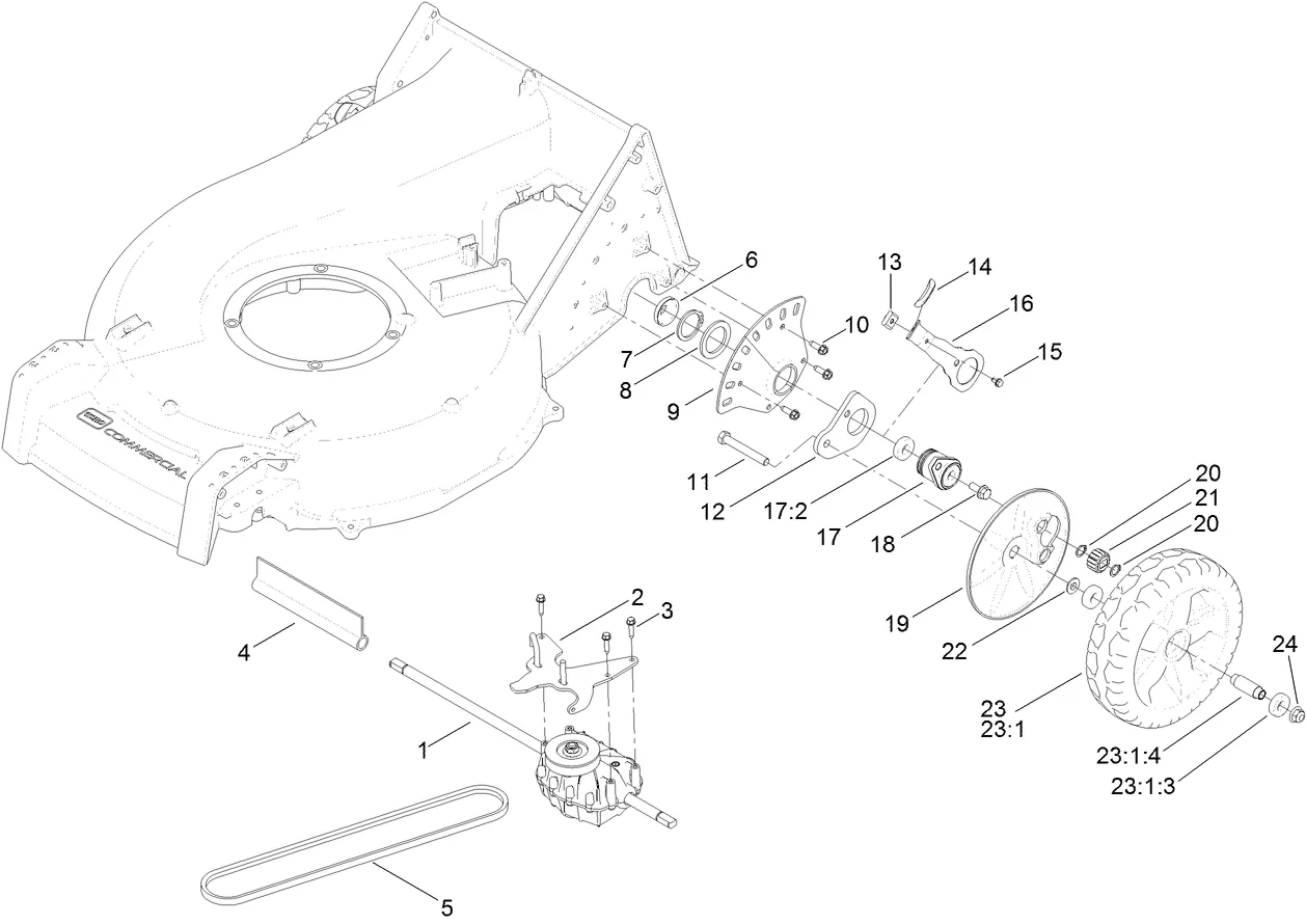 Toro 22290 21 in. Heavy-duty Mower (Serial #: 315000001 - 315999999) Parts Diagram - Image 6
