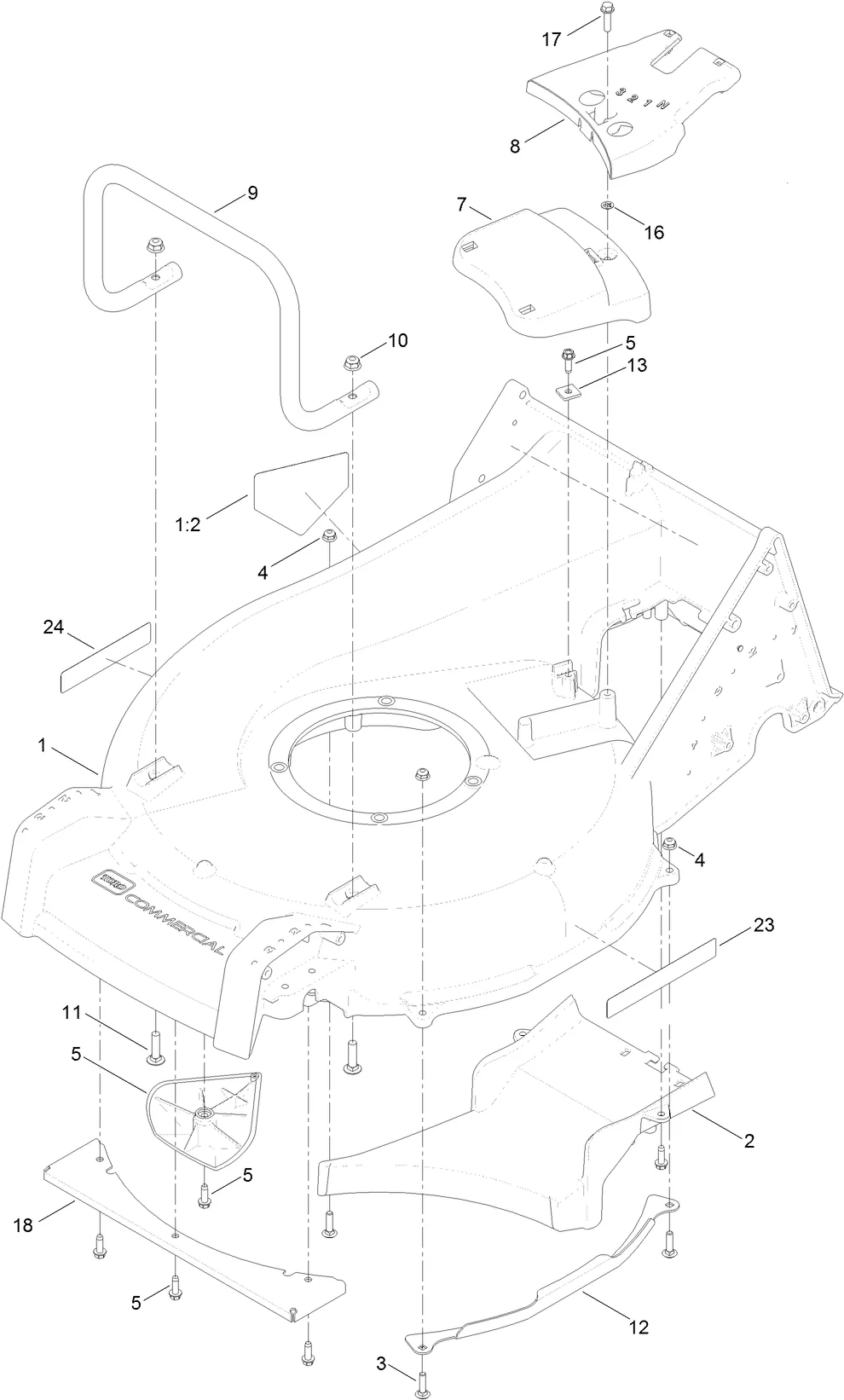 Toro 22293 Heavy-duty Mower (Serial #: 315000001 - 315999999) Parts Diagram - Image 5