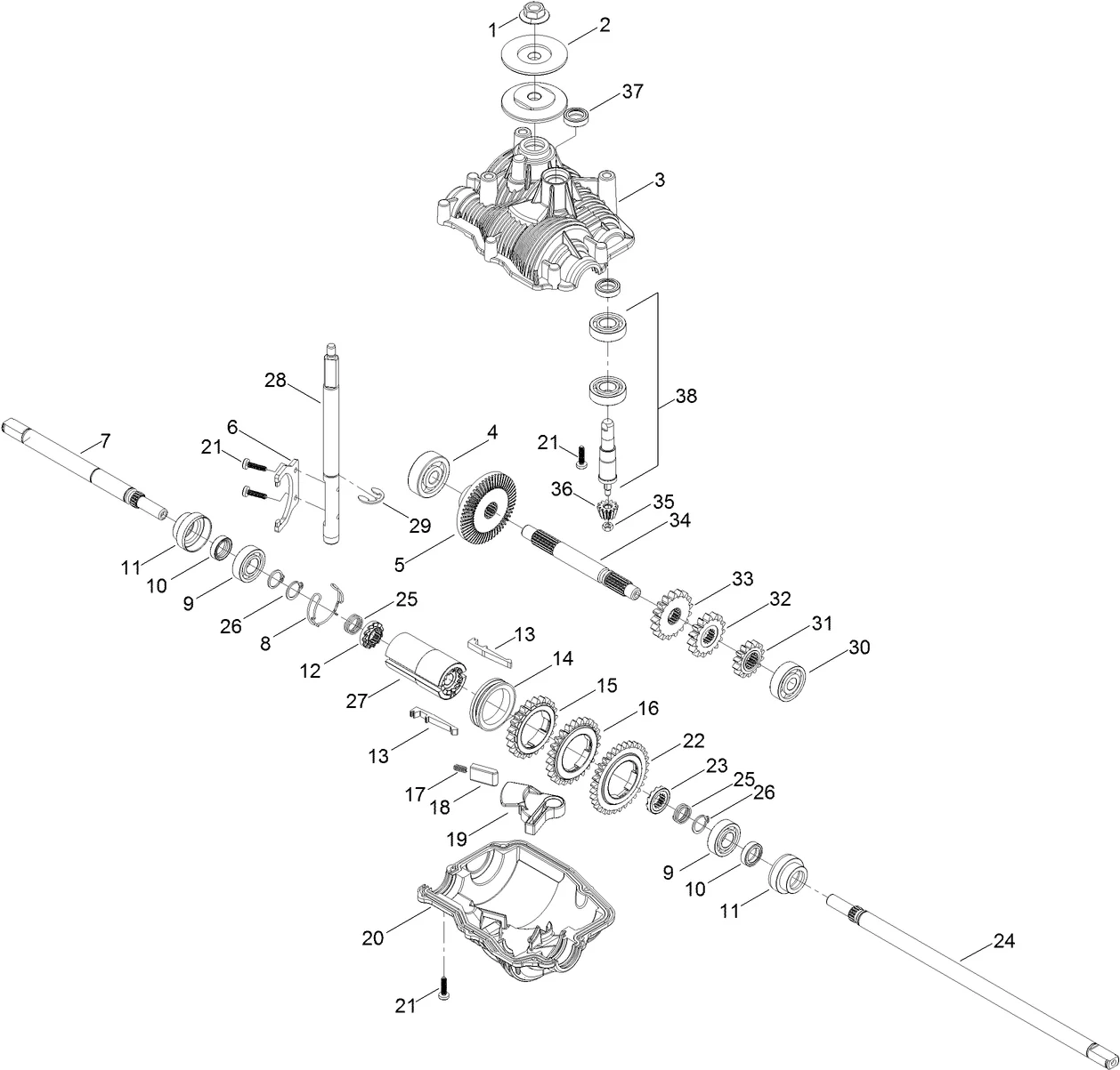 Toro 22293 Heavy-duty Mower (Serial #: 315000001 - 315999999) Parts Diagram - Image 7