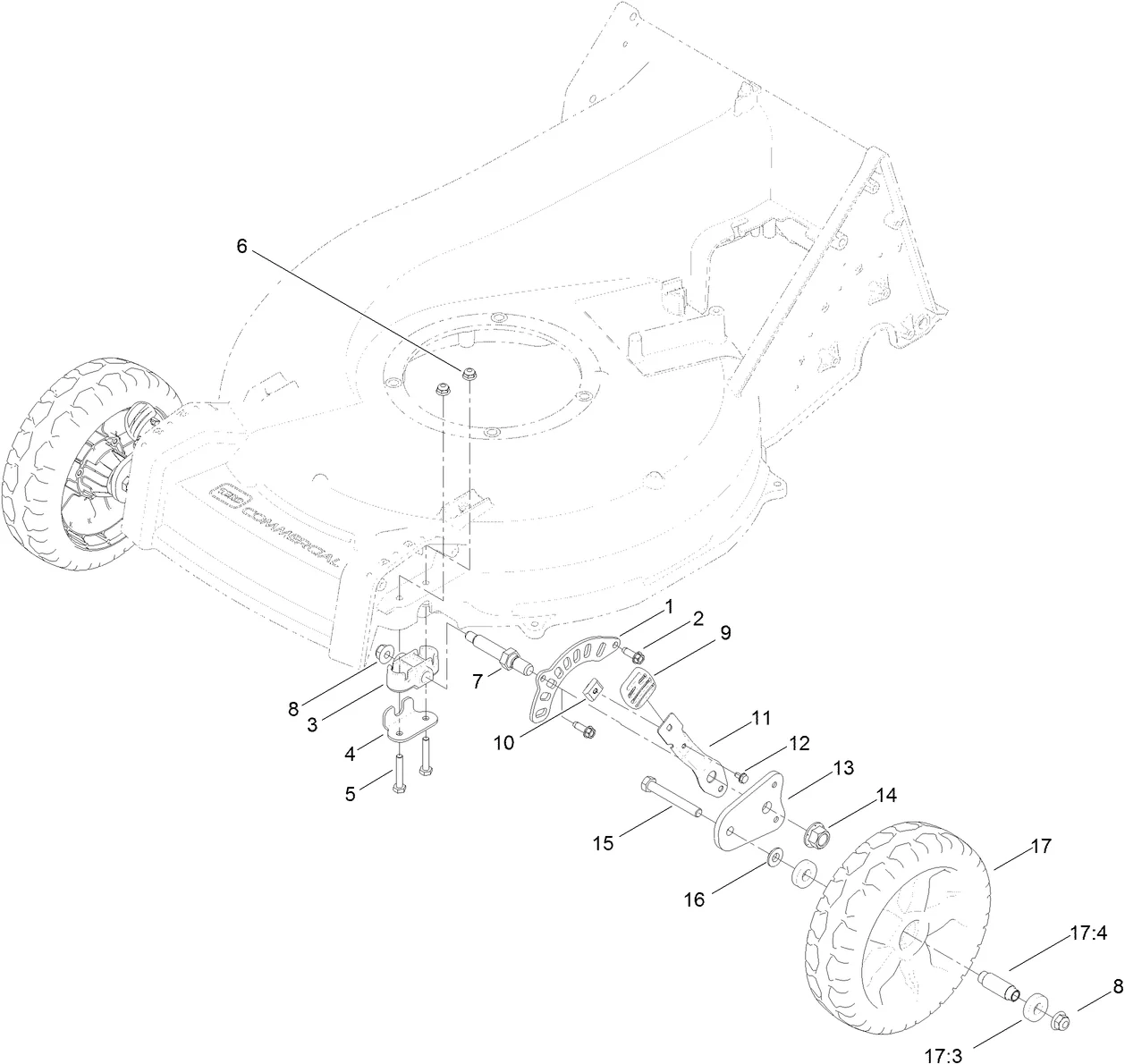 Toro 22295 21 in. Heavy Duty Mower (Serial #: 315000001 - 315999999) Parts Diagram - Image 4