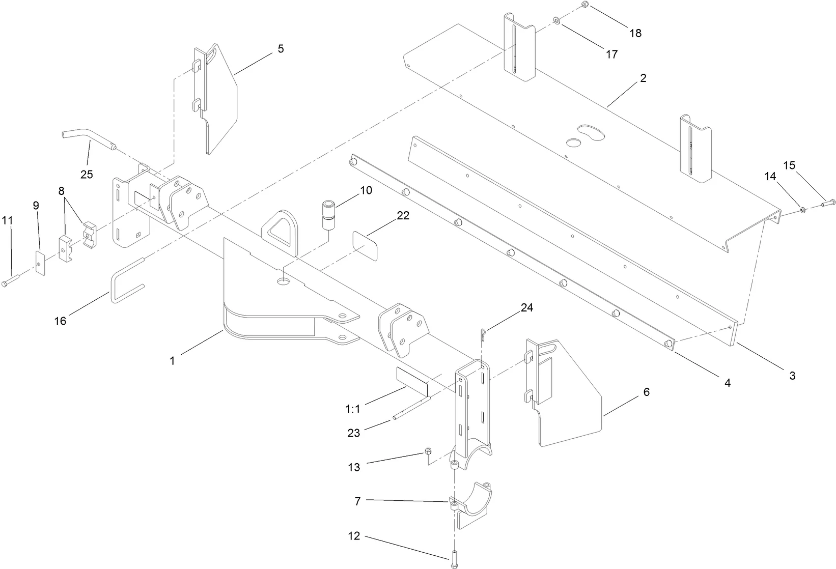 Toro 22426 Power Box Rake Attachment (Serial #: 315000001 - 315999999) Parts Diagram - Image 4