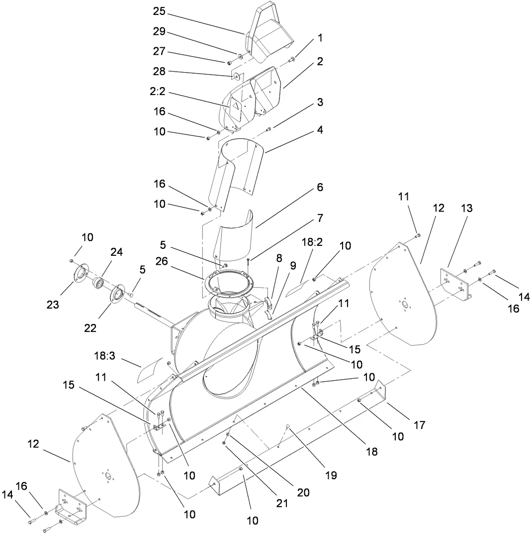 Toro 22456 Snowthrower, Compact Tool Carrier (Serial #: 315000001 - 315999999) Parts Diagram - Image 3